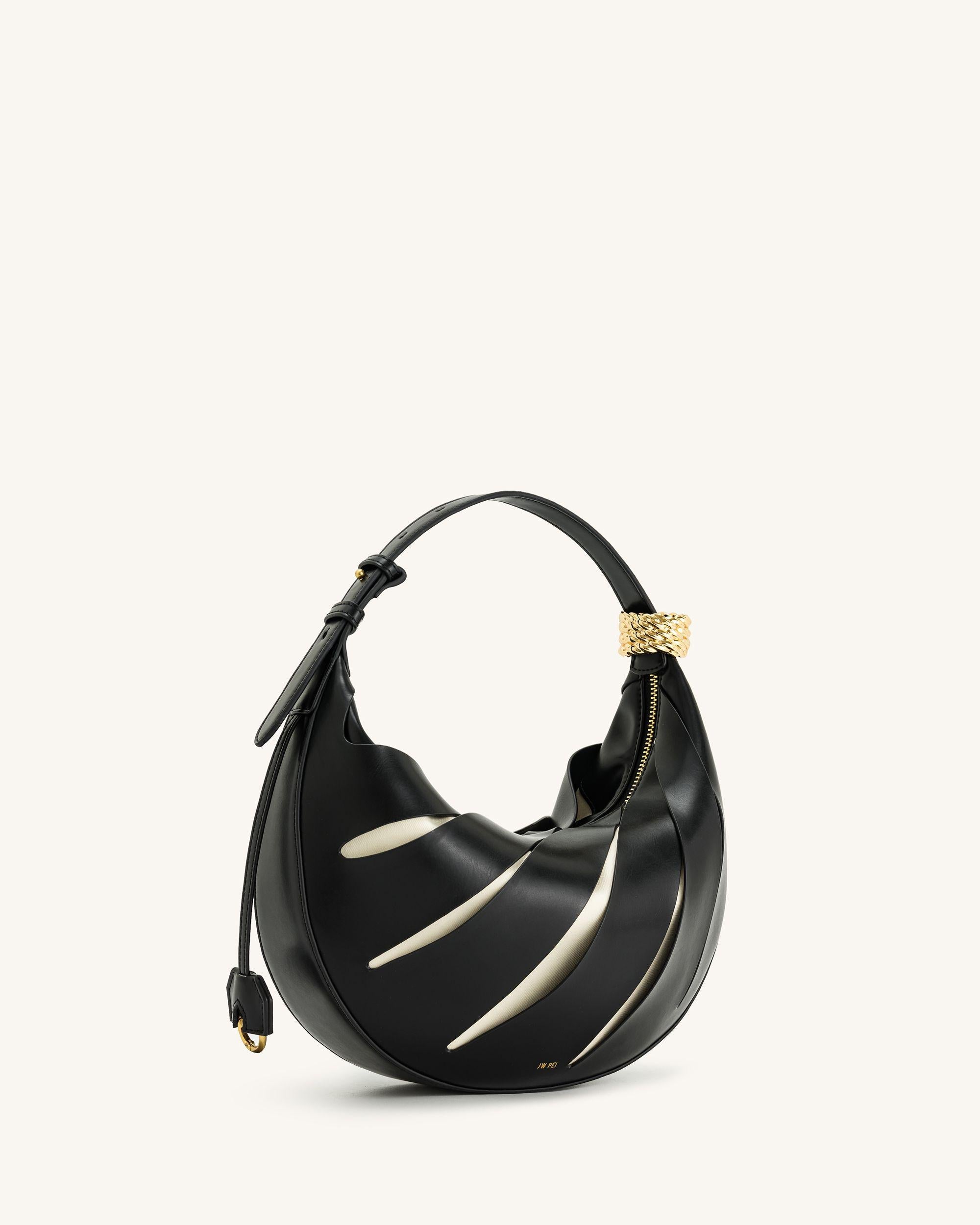 Jana Hollow Out Shoulder Bag - Black - Image 3