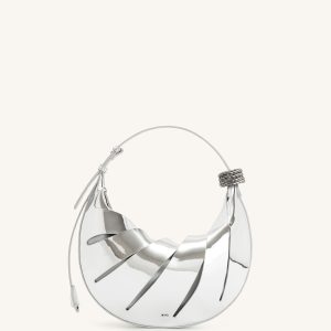 Jana Hollow Out Shoulder Bag - Silver