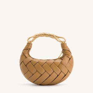 Orla Weave Handbag - Brown