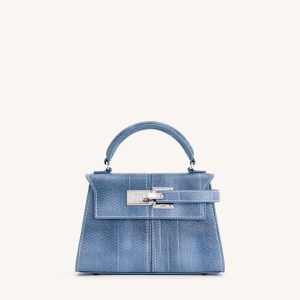 Elise Top Handle Bag - Blue