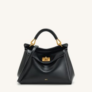 Lucia Classic Top Handbag - Black