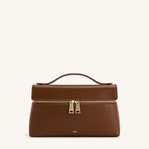 Thea Top Handle Bag - Brown
