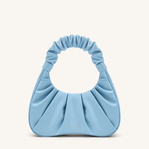 Gabbi Ruched Hobo Handbag -Ice
