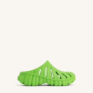 Tara Leaf Platform Clog - Neon Green
