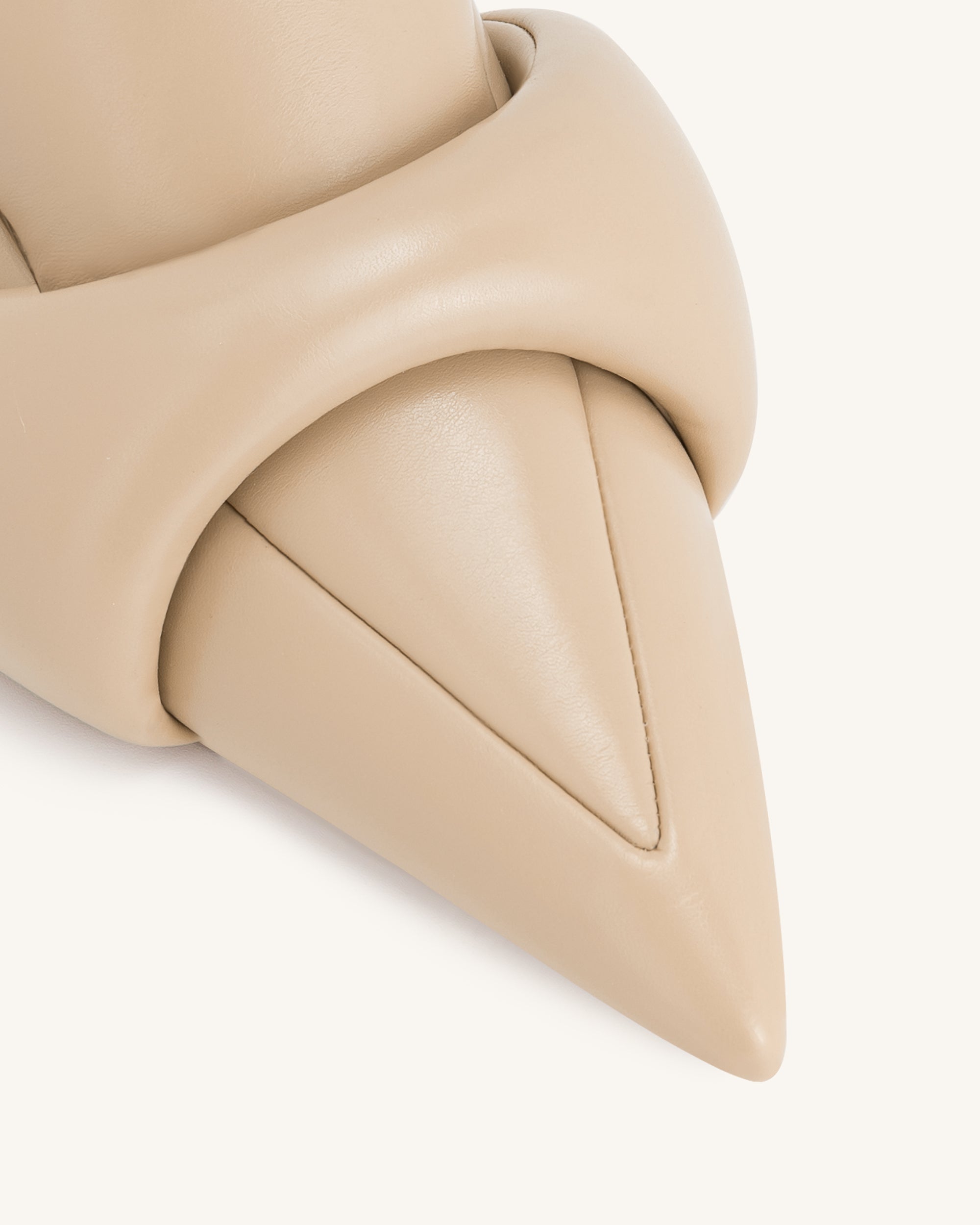 Carla Soft Padded Kitten Heel Pumps - Apricot - Image 5