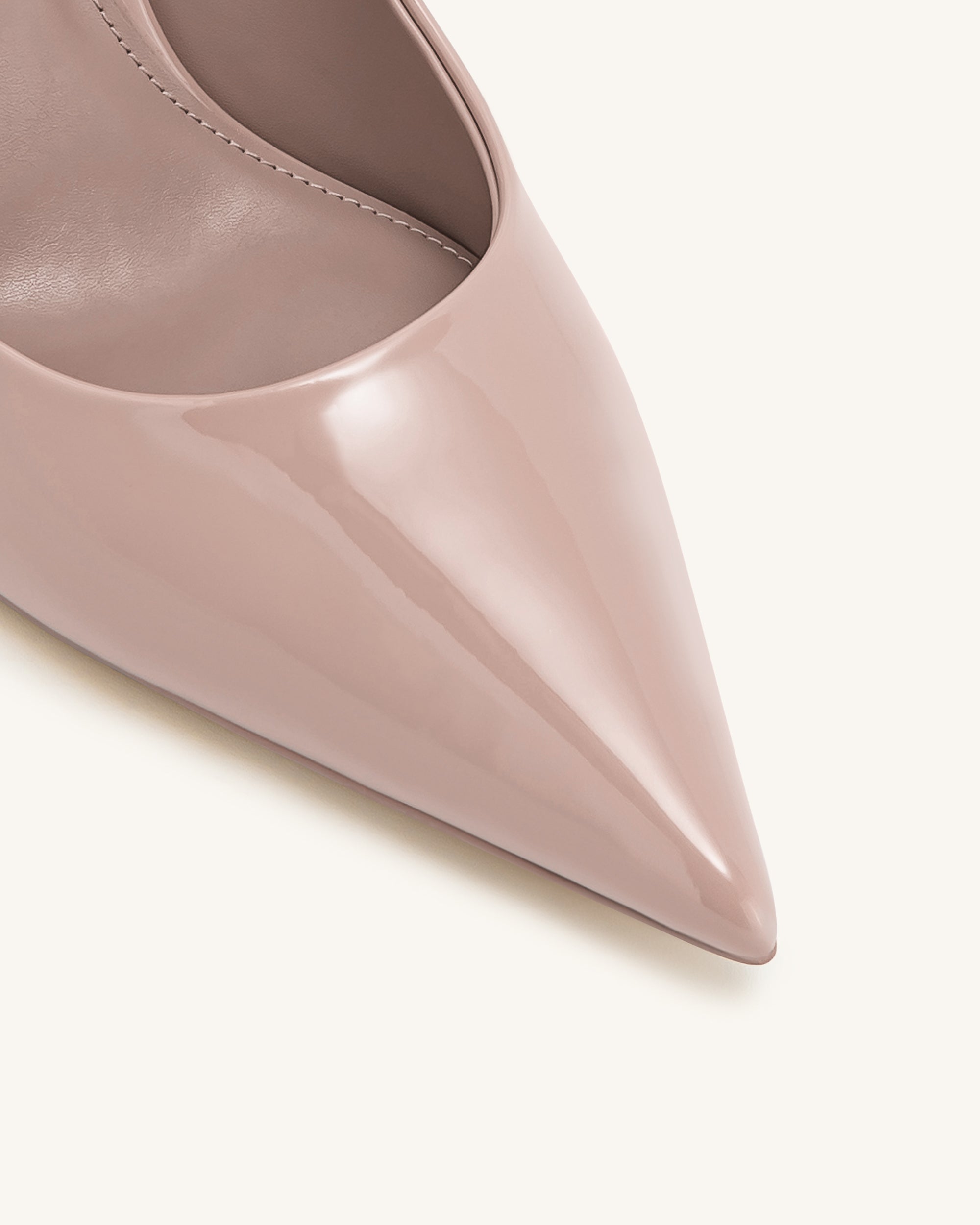 Thalina Patent Leather Pumps - Dusty Pink - Image 5