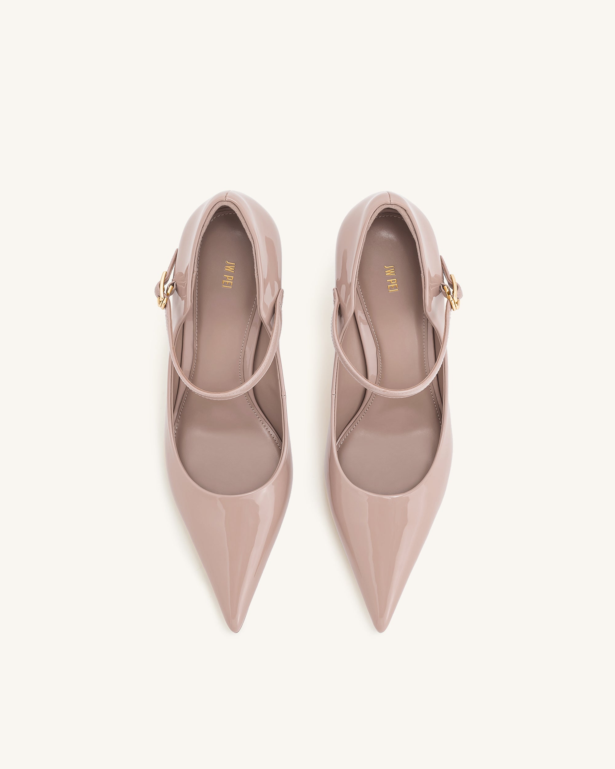 Thalina Patent Leather Pumps - Dusty Pink - Image 3