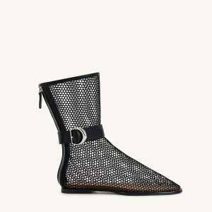 Sophia Mesh Boots - Black