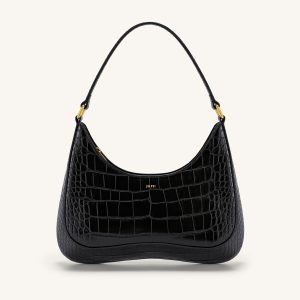 Ruby Shoulder Bag - Black Croc