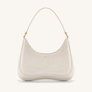 Ruby Shoulder Bag - White Croc