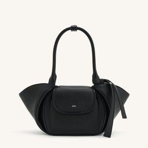 Zoey Pockets Shoulder Bag - Black