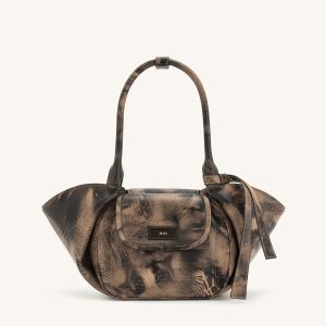 Zoey Pockets Shoulder Bag - Brown
