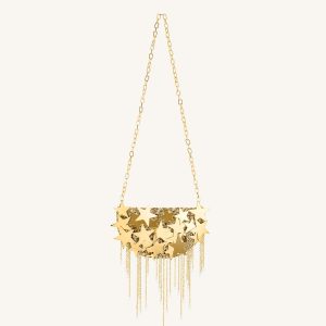 Anika Star-Embellished Chain Bag - Gold