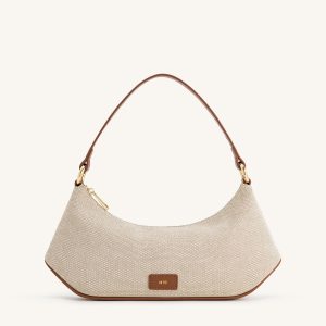 Lily Shoulder Bag - Brown Canvas