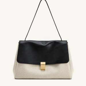 Hilary Shoulder Bag - Black Canvas