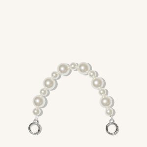 Anna Faux Pearl Chain - Silver
