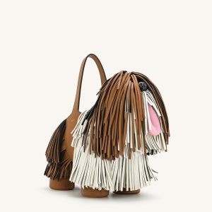 Nita Puppy Shape Handbag - Brown