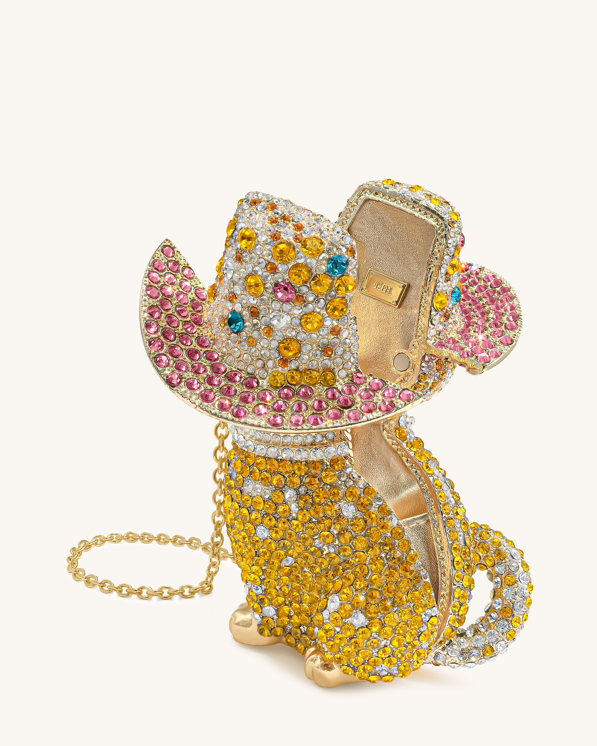 Glamorous Cat Clutch - Multicolor Gold - Image 3