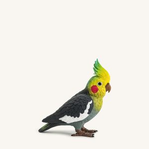 Gray Cockatiel Clutch Bag - Multicolor