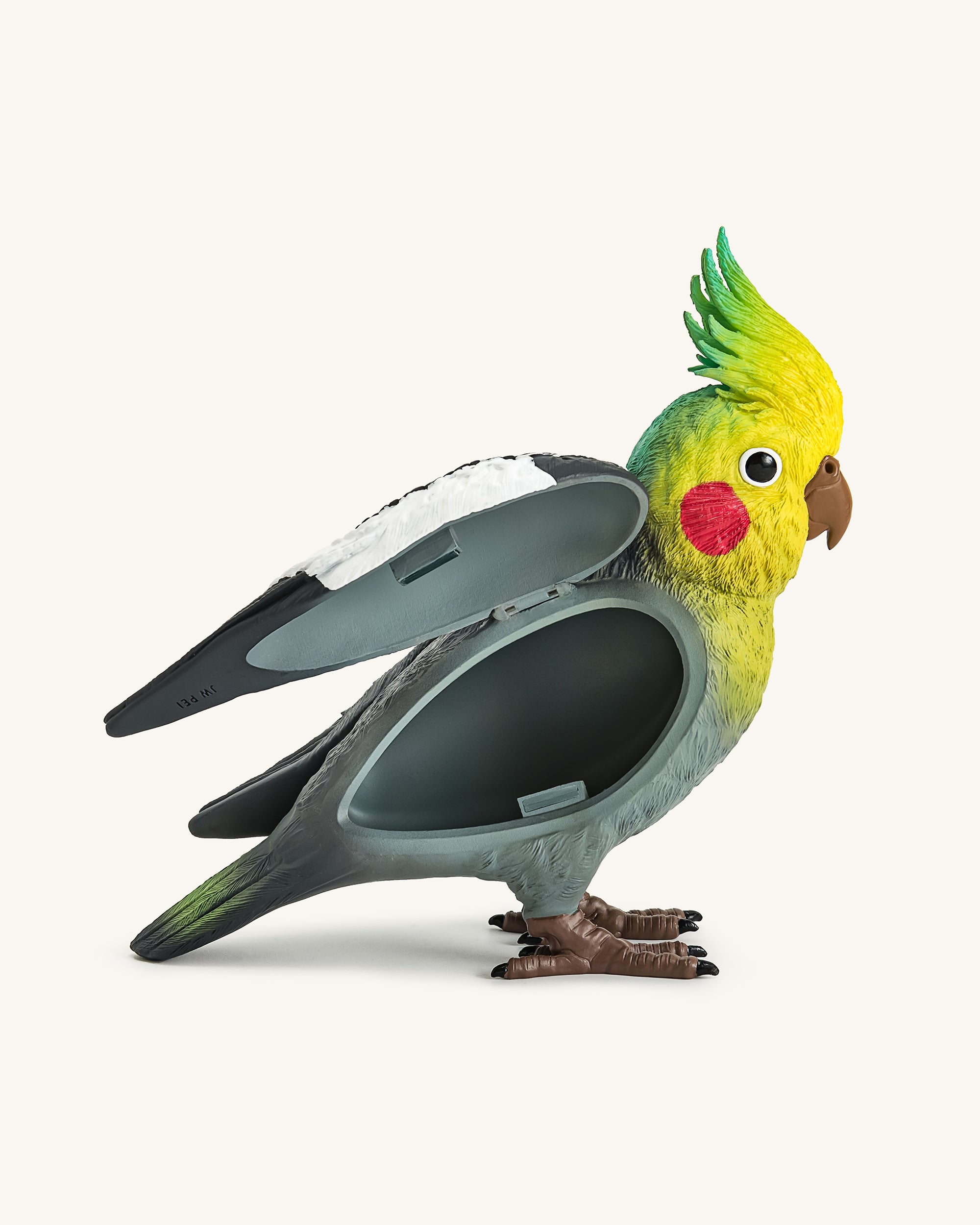 Gray Cockatiel Clutch Bag - Multicolor - Image 4