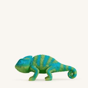 Hazel Chameleon Clutch - Green/Blue