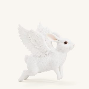 Flying Bunny Shaped Bag - White