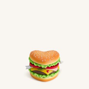Heart Burger Novelty Clutch Bag - Multicolor