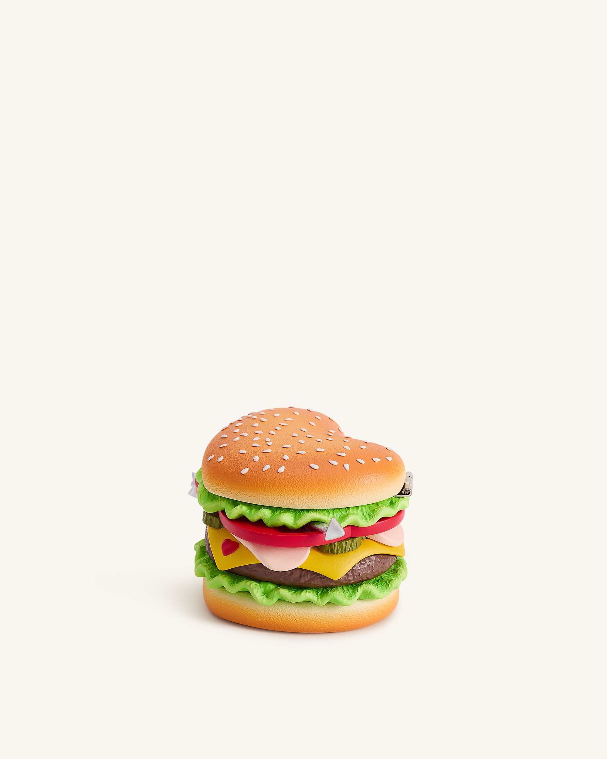Heart Burger Novelty Clutch Bag - Multicolor - Image 2