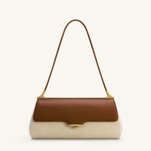 Eloise Shoulder Bag - Brown Canvas