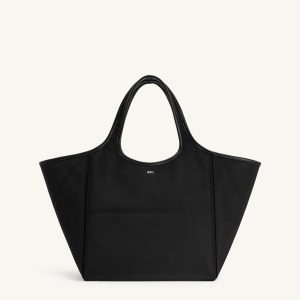 Eliana Nylon Tote Bag - Black