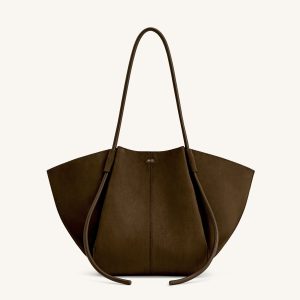 Nala Wide Tote Bag - Mocha Brown