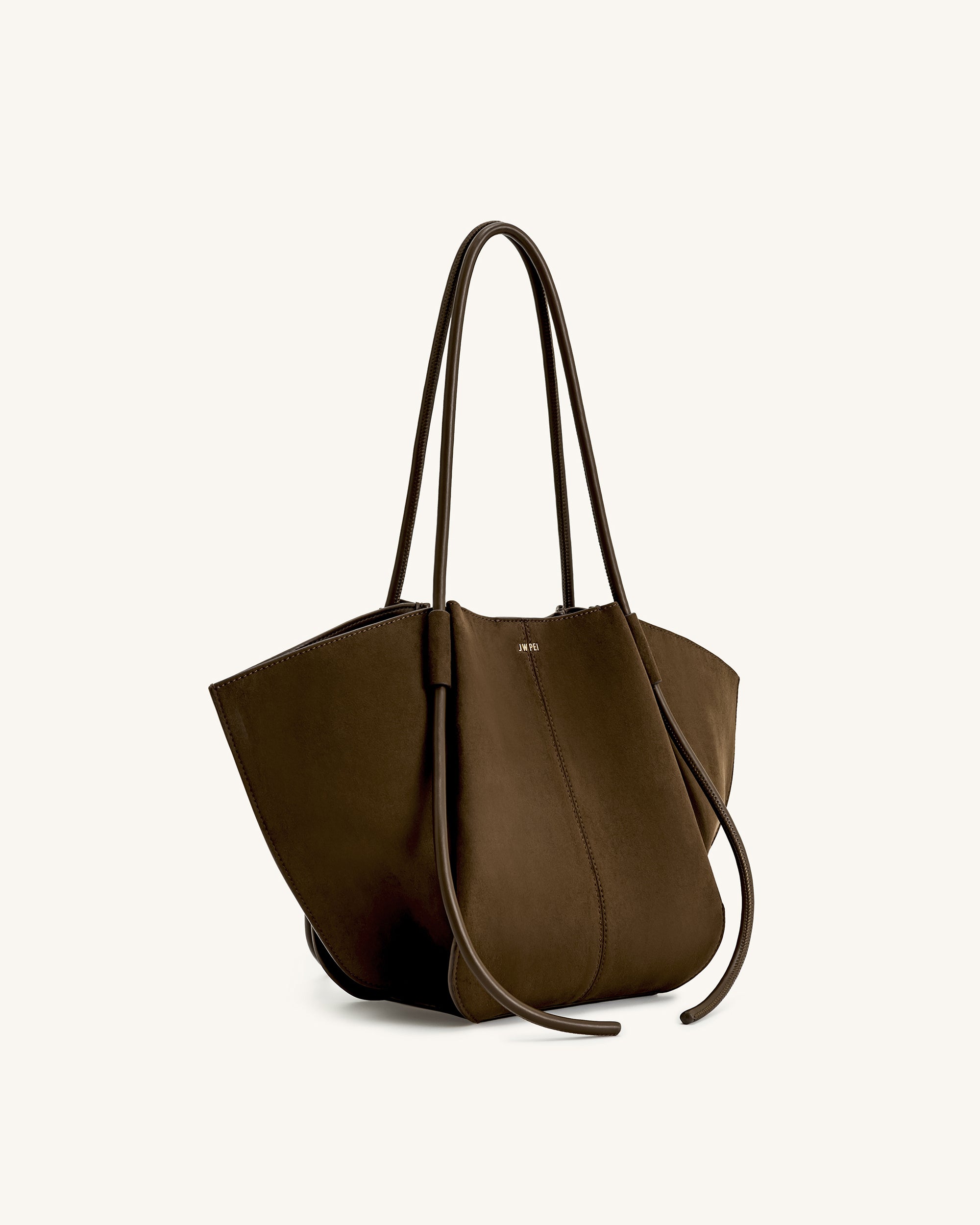 Nala Wide Tote Bag - Mocha Brown - Image 2