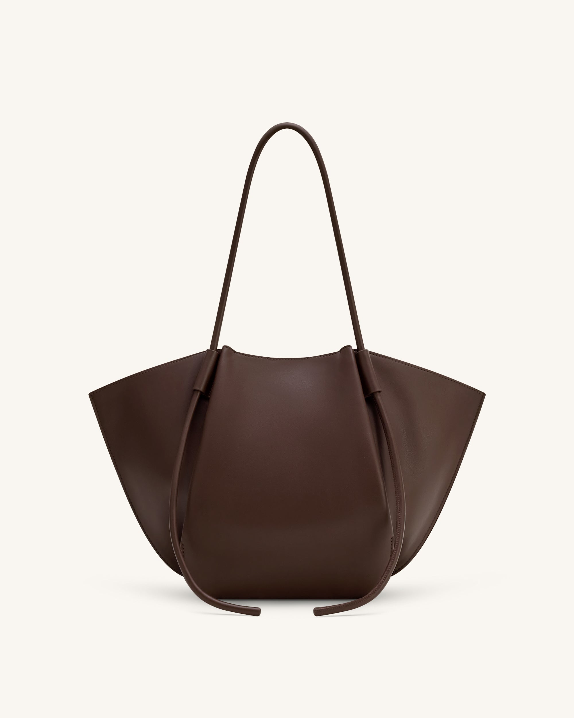 Nala Wide Tote Bag - Deep Brown - Image 3