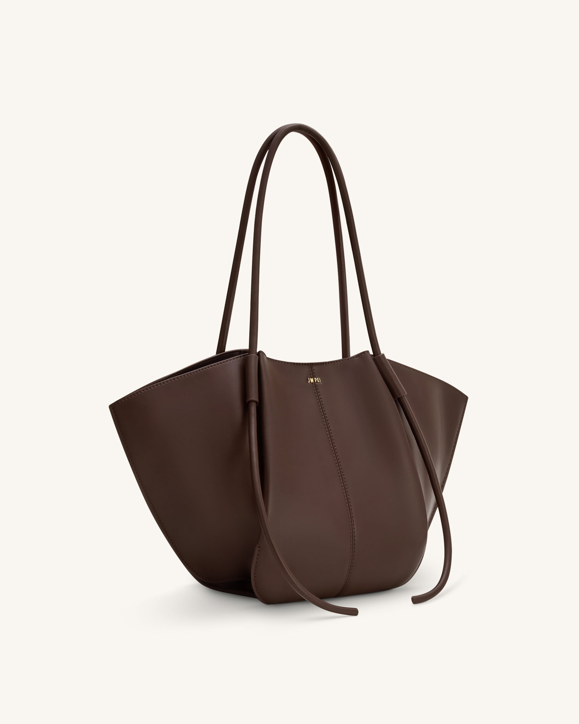 Nala Wide Tote Bag - Deep Brown - Image 2