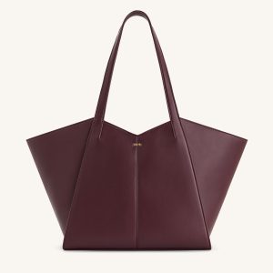 Kiana Large Capacity Tote Bag - Deep Claret