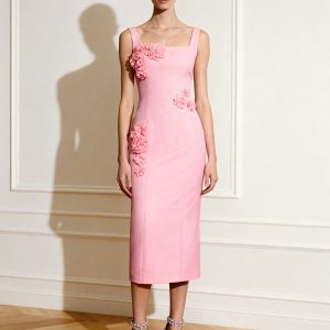 Garden Grace Sheath Dress - Pink