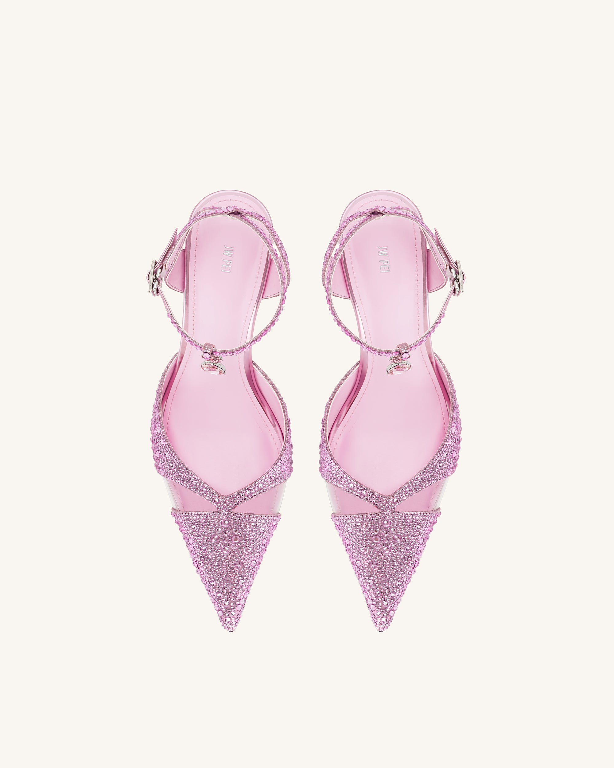 Haidi Artificial Crystal Pumps - Pink - Image 3