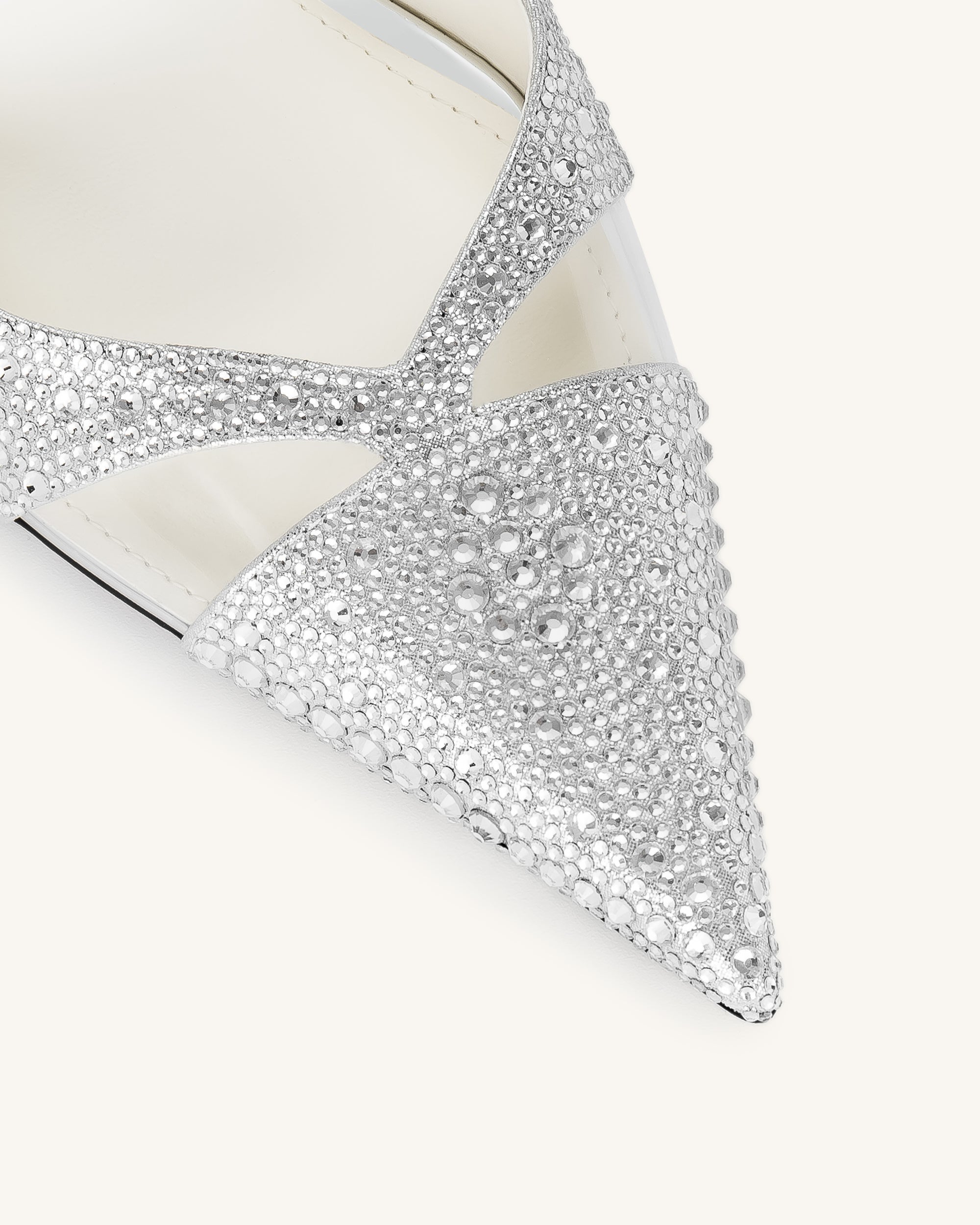 Haidi Artificial Crystal Pumps - Silver - Image 6