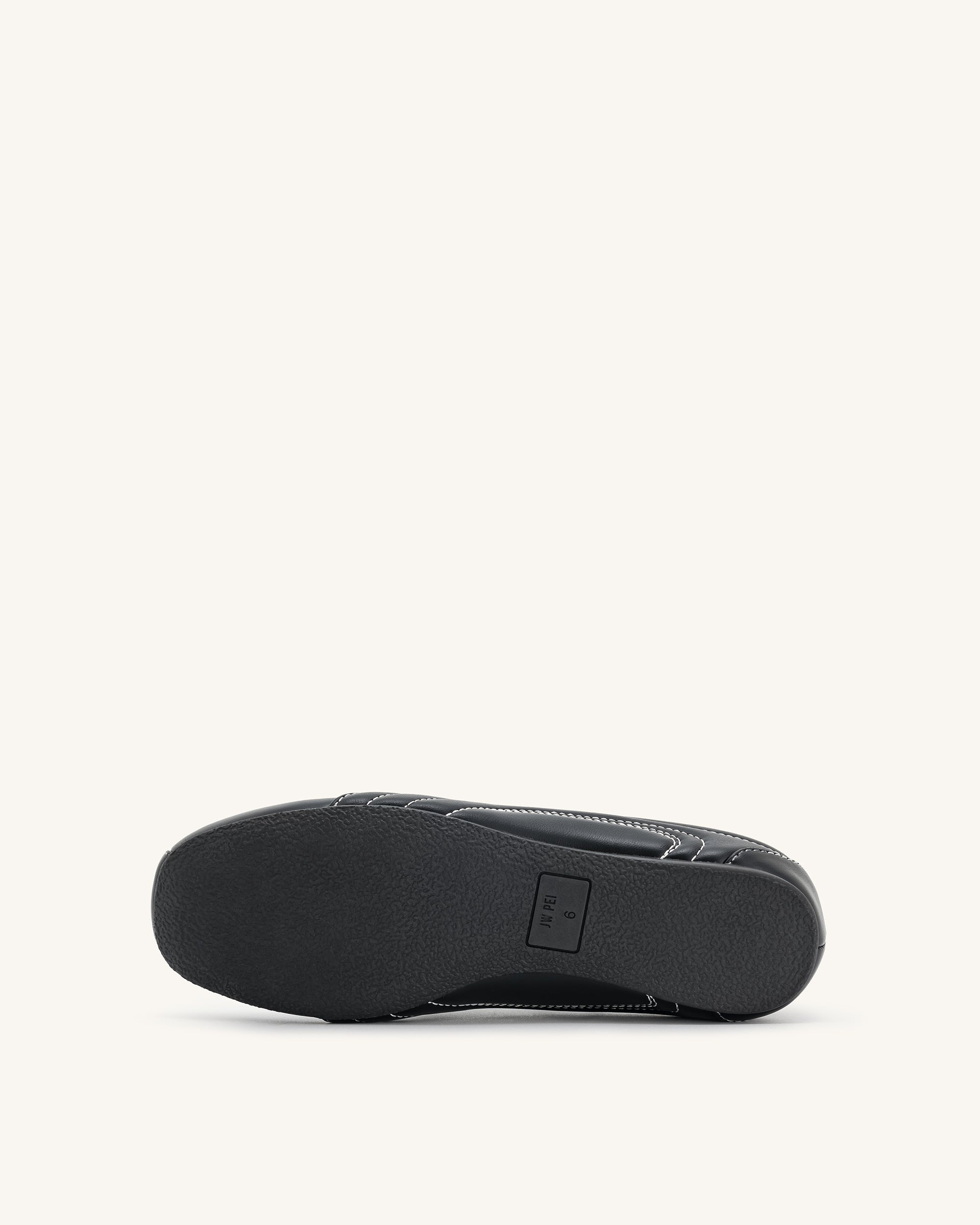 Ferne Streamlined Lustrous Sneakers - Black - Image 6
