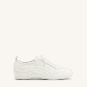Ferne Streamlined Lustrous Sneakers  - White