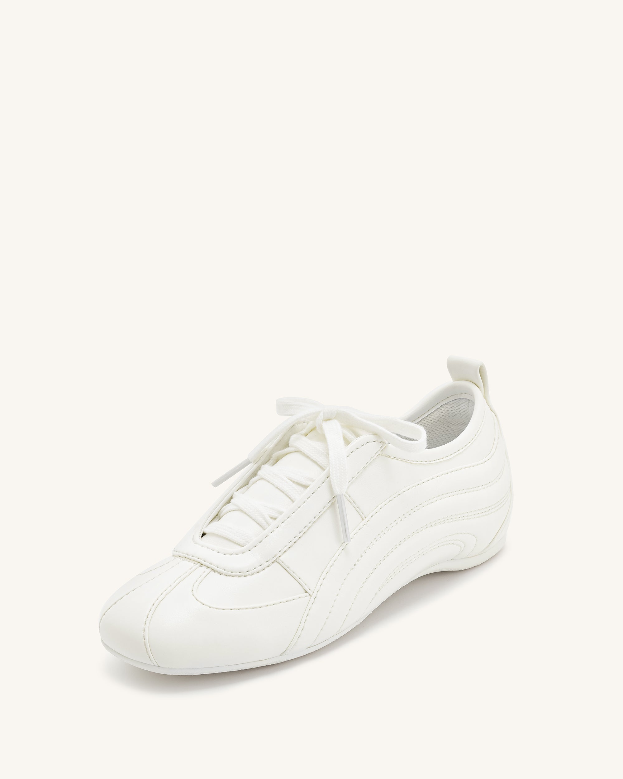Ferne Streamlined Lustrous Sneakers - White - Image 6