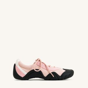 Caitlin Lace-up Ballerina Sneakers - Pink