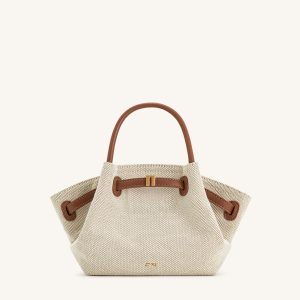Hana Mini Tote Bag - Brown Canvas