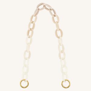 Mya Gradient Acrylic Chain Strap - Ivory
