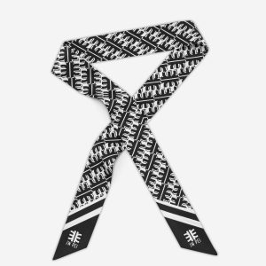 FEI Faux Silk Twill Scarf - Black