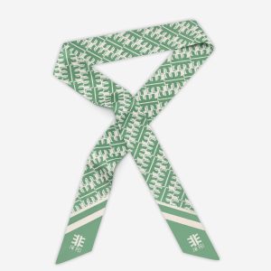 FEI Faux Silk Twill Scarf - Green