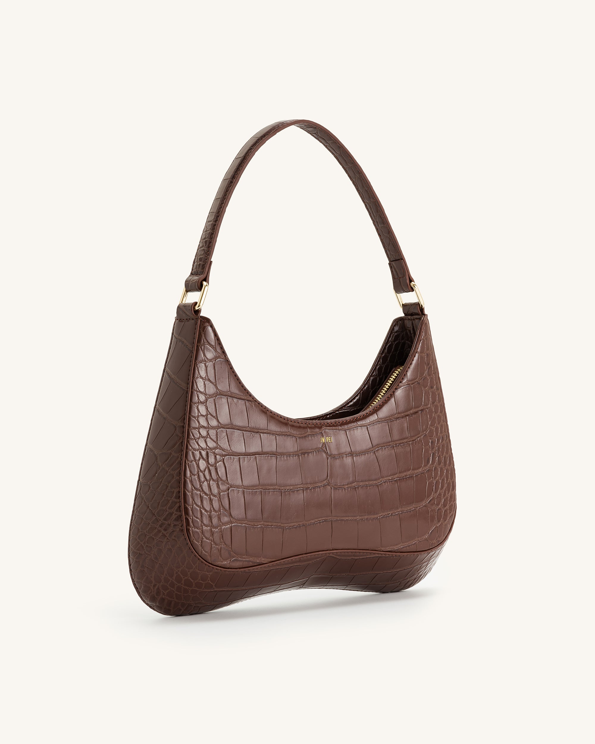 Ruby Shoulder Bag - Umber Croc - Image 3