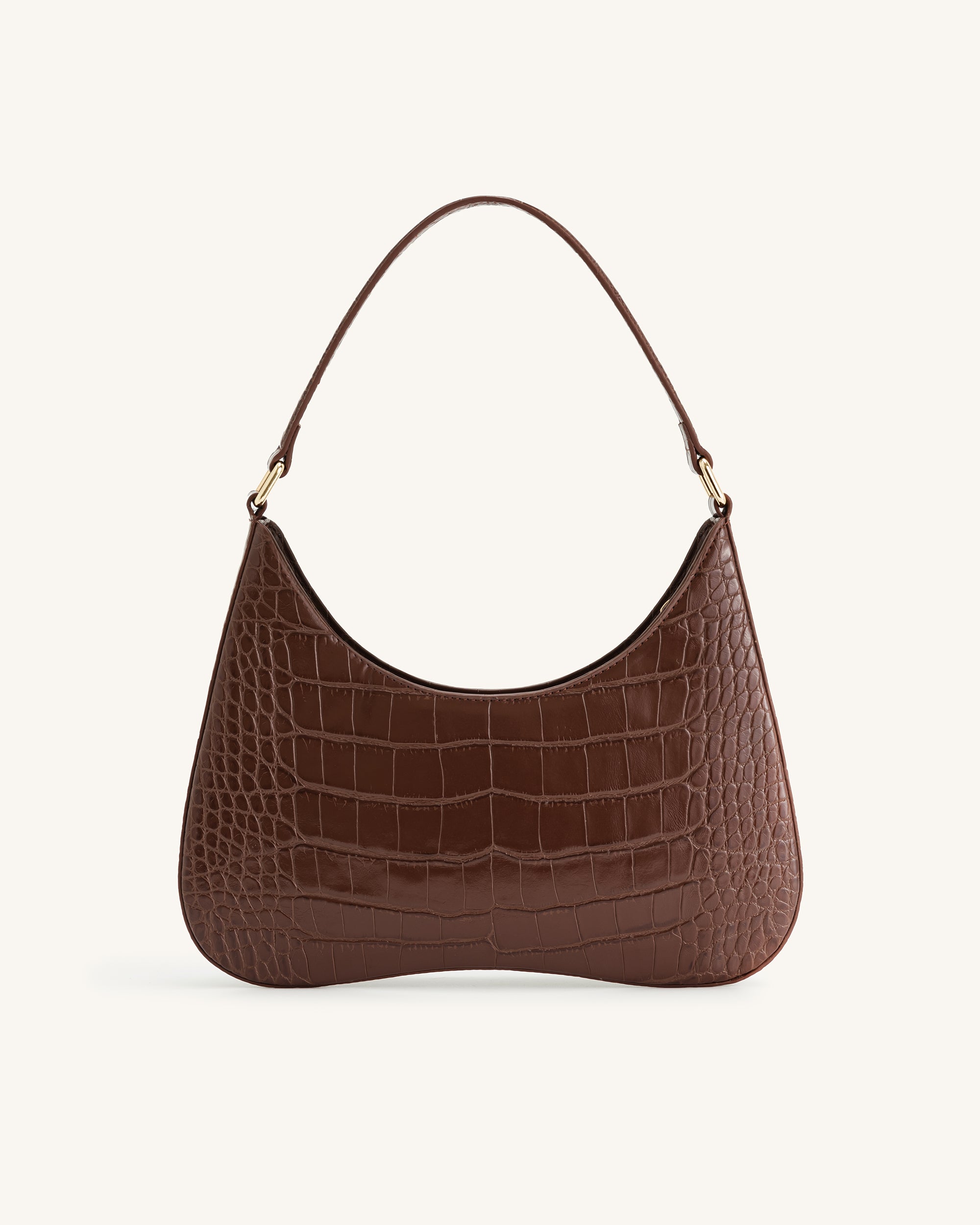 Ruby Shoulder Bag - Umber Croc - Image 4