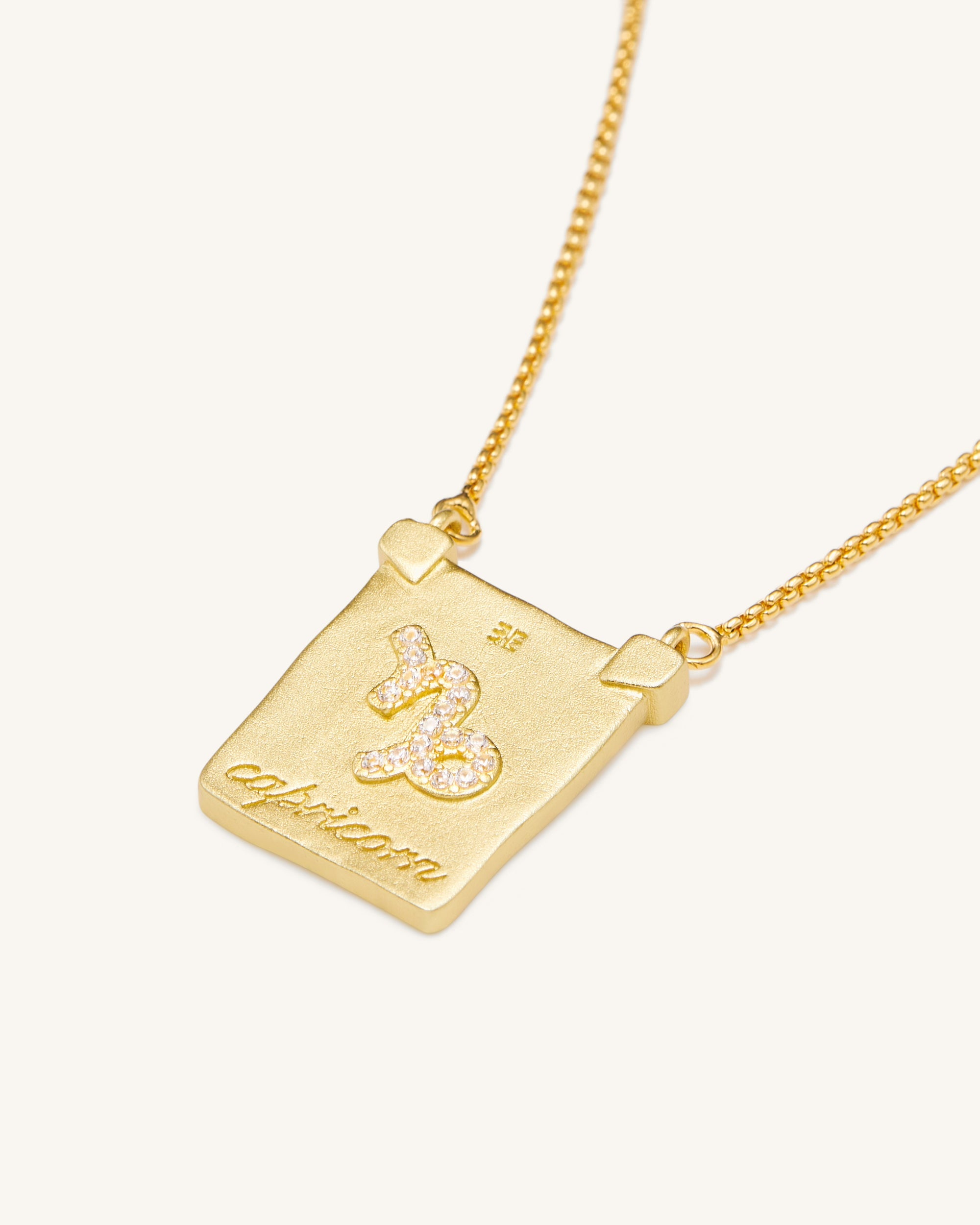 Zodiac Pendant Necklace - 18ct Gold Plated - Image 6