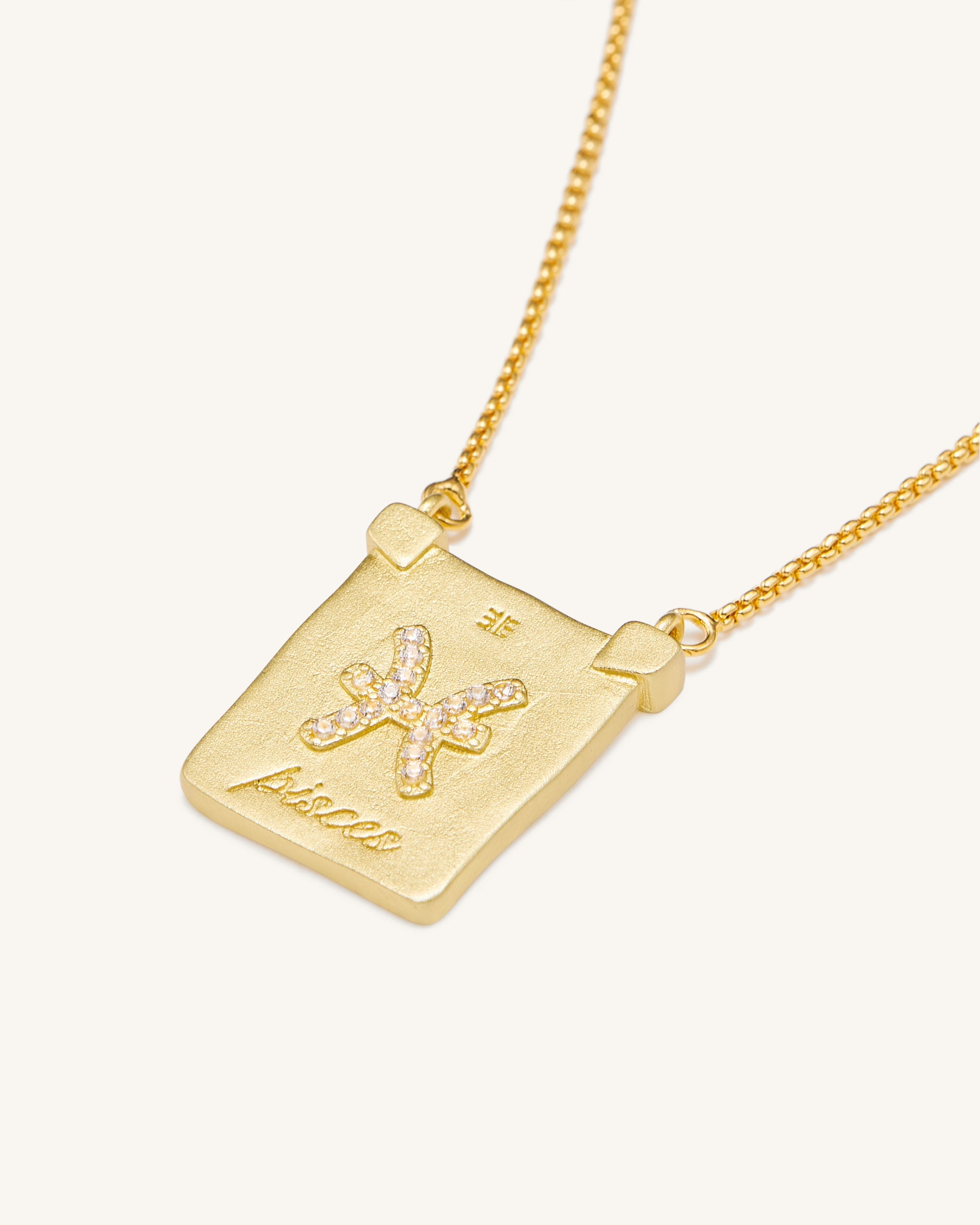 Zodiac Pendant Necklace - 18ct Gold Plated - Image 8